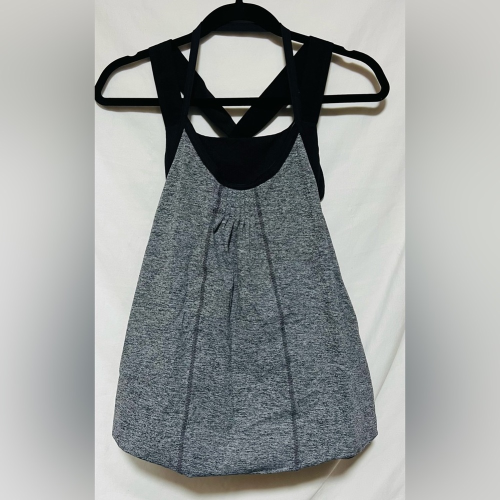 ✨Rare✨ LULULEMON Awareness Double Layer Bubble Tank Top Logo Straps Halter Yoga - Picture 2 of 13
